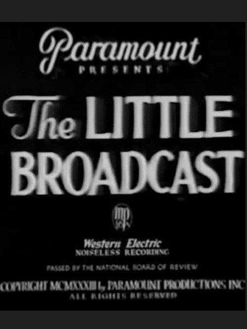 Movie poster for The Little Broadcast (1933)