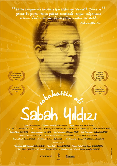 Movie poster for Sabahattin Ali: Sabah Yıldızı (2012)