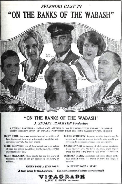 Movie poster for On the Banks of the Wabash (1923)