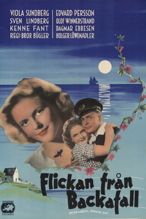 Movie poster for Flickan från Backafall (1953)