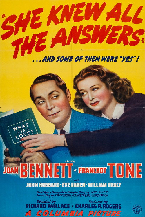 Movie poster for She Knew All the Answers (1941)