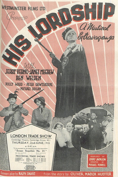 Movie poster for His Lordship (1932)