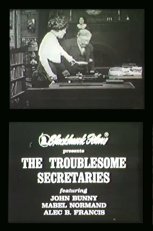 Movie poster for Troublesome Secretaries (1911)