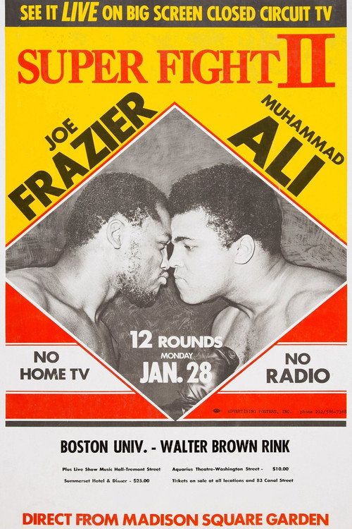 Movie poster for Muhammad Ali vs. Joe Frazier II (1974)
