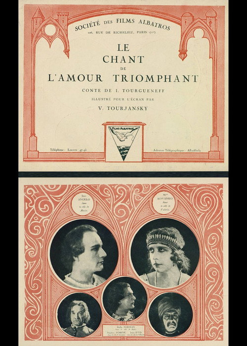 Movie poster for Le chant de l'amour triomphant (1923)