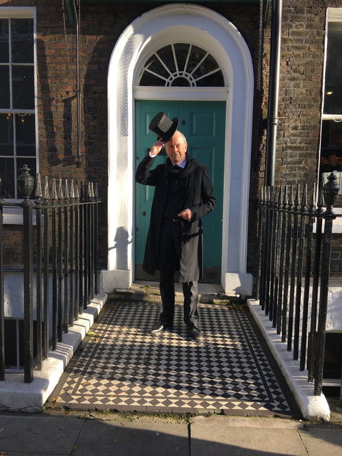 Movie poster for In Charles Dickens Footsteps with Gyles Brandreth (2021)