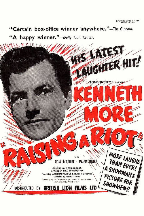 Movie poster for Raising a Riot (1955)