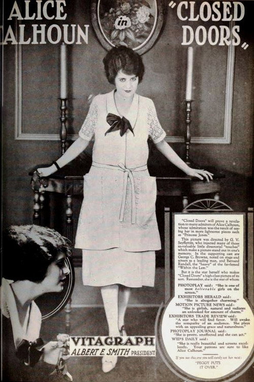 Movie poster for Closed Doors (1921)