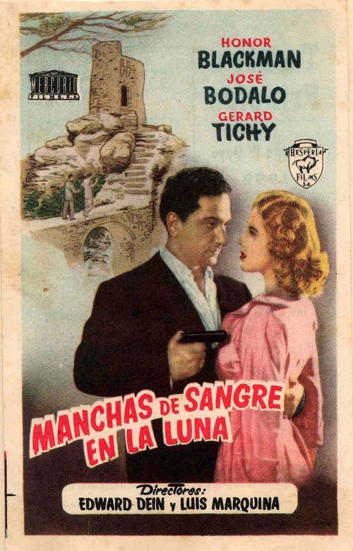 Movie poster for Manchas de sangre en la luna (1952)