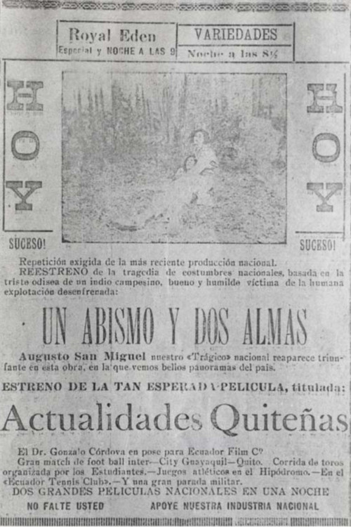 Movie poster for Un Abismo y Dos Almas (1925)