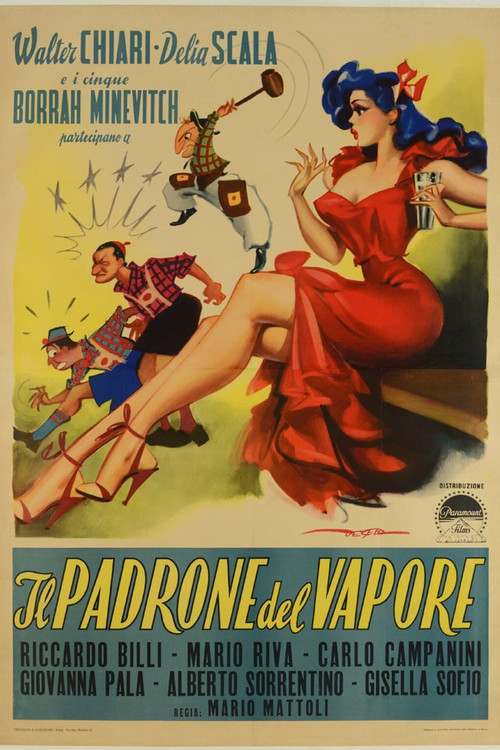 Movie poster for Il padrone del vapore (1951)