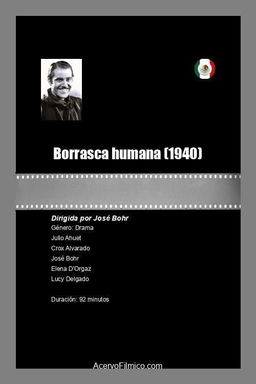 Movie poster for Borrasca humana (1940)
