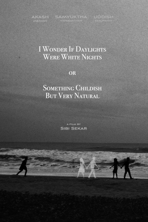 Movie poster for I Wonder If Daylights Were White Nights or Something Childish But Very Natural (2022)
