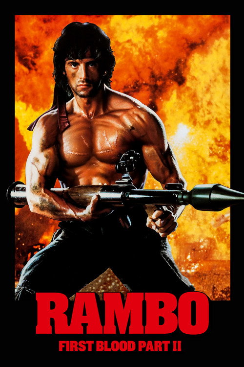 Movie poster for Rambo: First Blood Part II (1985)
