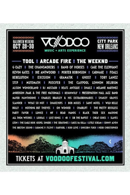 Movie poster for Arcade Fire 2016-10-31 Voodoo Music + Arts Experience, New Orleans (2016)