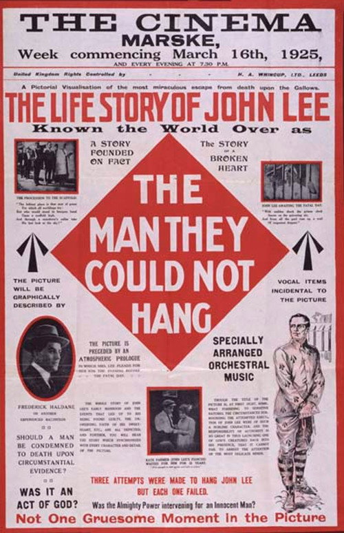 Movie poster for The Life Story of John Lee, or The Man They Could Not Hang (1921)
