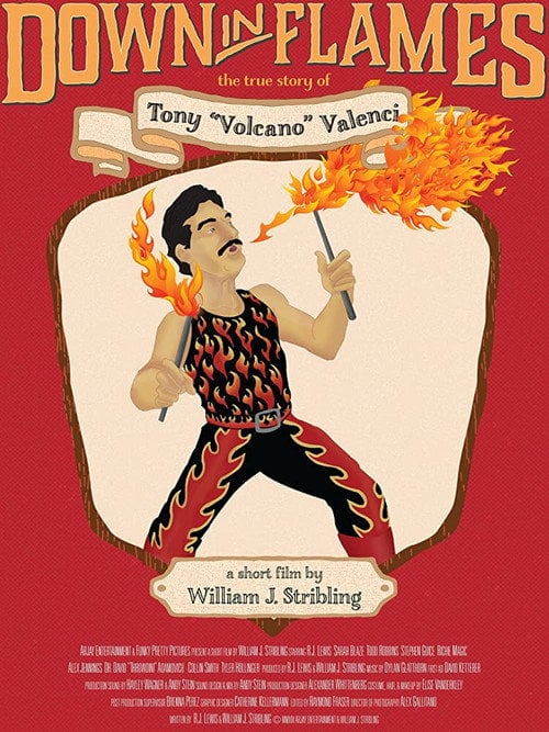 Movie poster for Down in Flames: The True Story of Tony Volcano Valenci (2014)