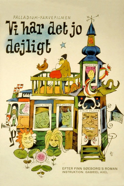 Movie poster for Vi har det jo dejligt (1963)