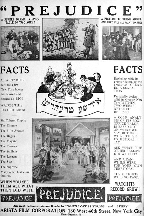Movie poster for Prejudice (1922)