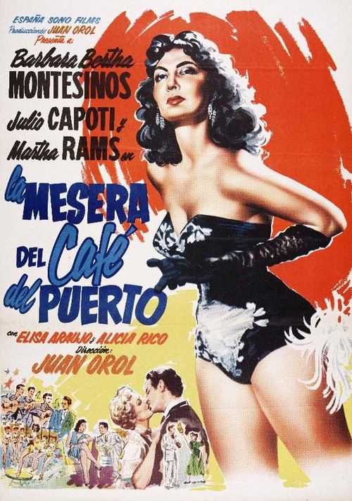 Movie poster for La mesera del café del puerto (1957)