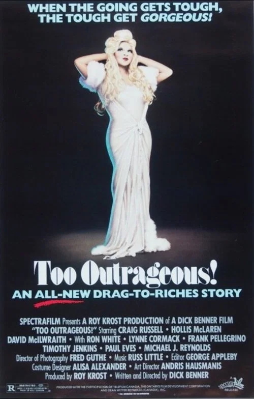 Movie poster for Too Outrageous! (1987)