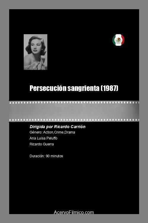 Movie poster for Persecución sangrienta (1987)