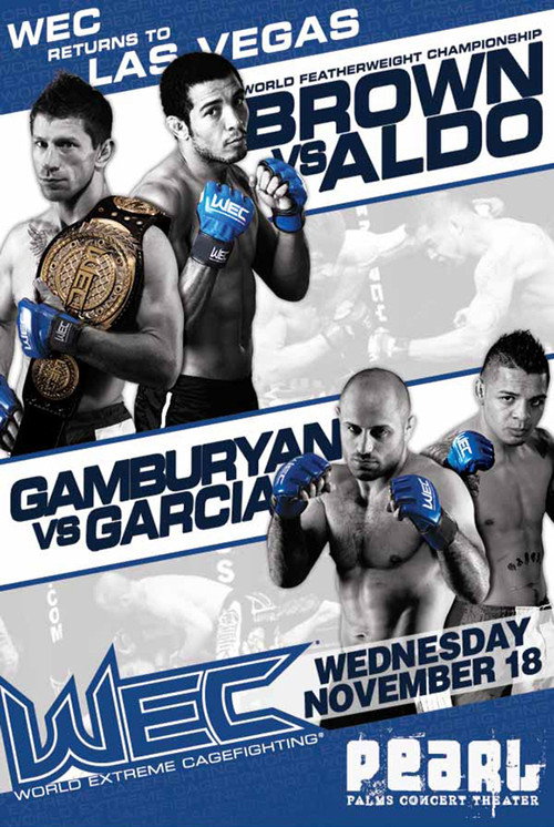 Movie poster for WEC 44: Brown vs. Aldo (2009)