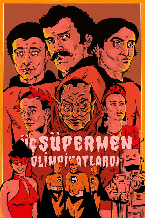 Movie poster for Three Supermen at the Olympic Games (1984)
