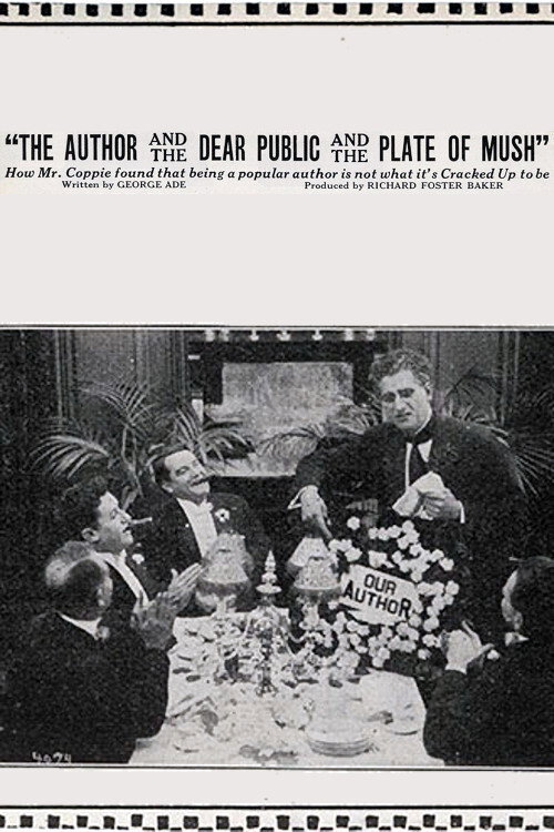 Movie poster for The Fable of 'The Author and the Dear Public and the Plate of Mush' (1914)