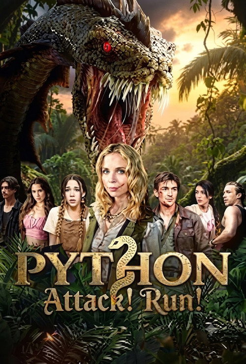Movie poster for Python Attack! Run! (2025)
