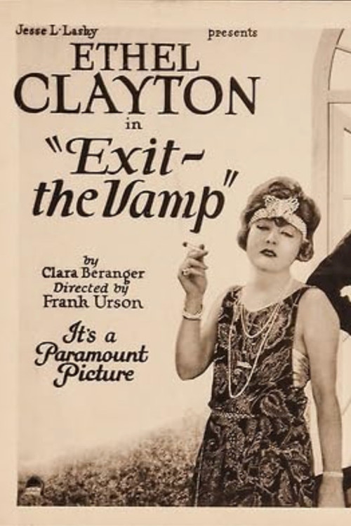 Movie poster for Exit the Vamp (1921)
