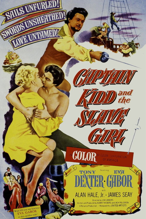 Movie poster for Captain Kidd and the Slave Girl (1954)