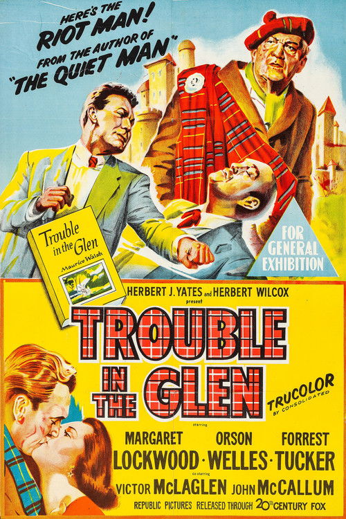 Movie poster for Trouble in the Glen (1954)