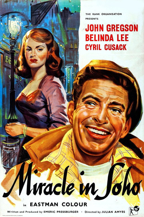 Movie poster for Miracle in Soho (1957)