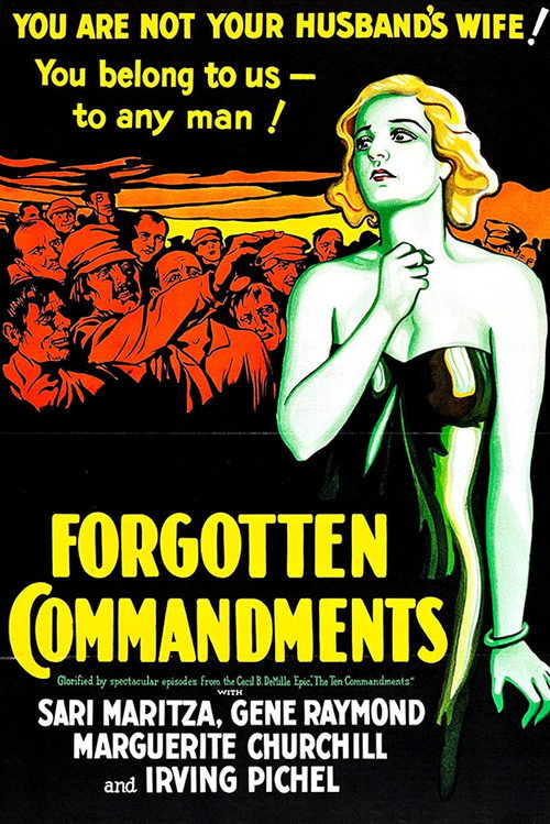 Movie poster for Forgotten Commandments (1932)