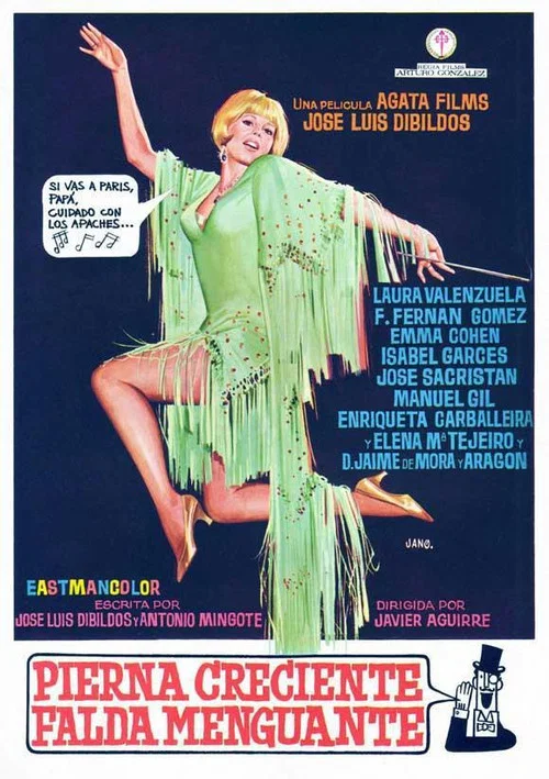 Movie poster for Pierna creciente, falda menguante (1970)