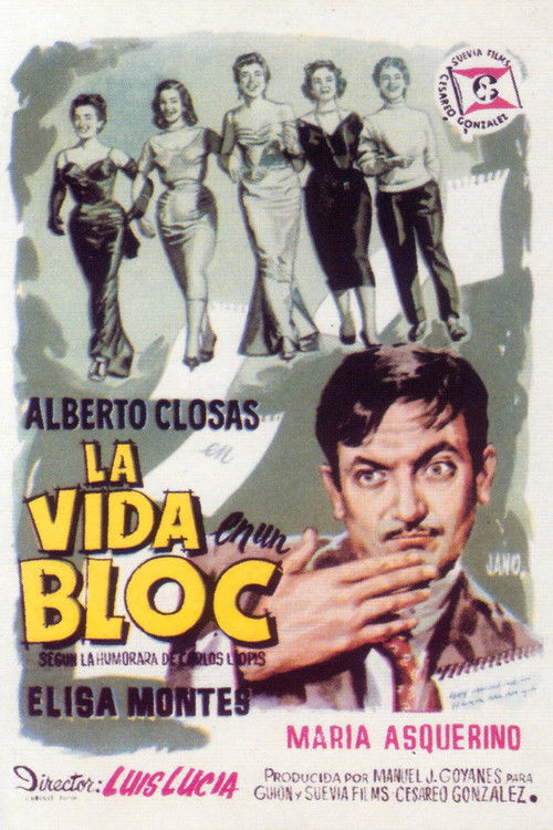Movie poster for La vida en un bloc (1956)