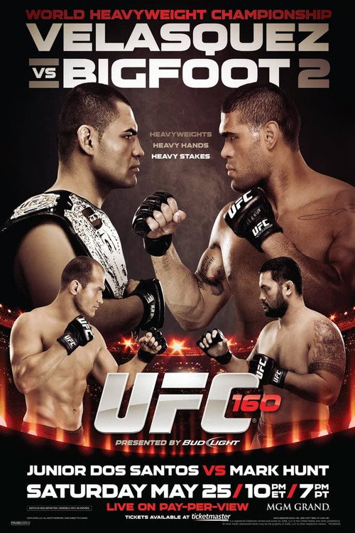 Movie poster for UFC 160: Velasquez vs Bigfoot 2 (2013)