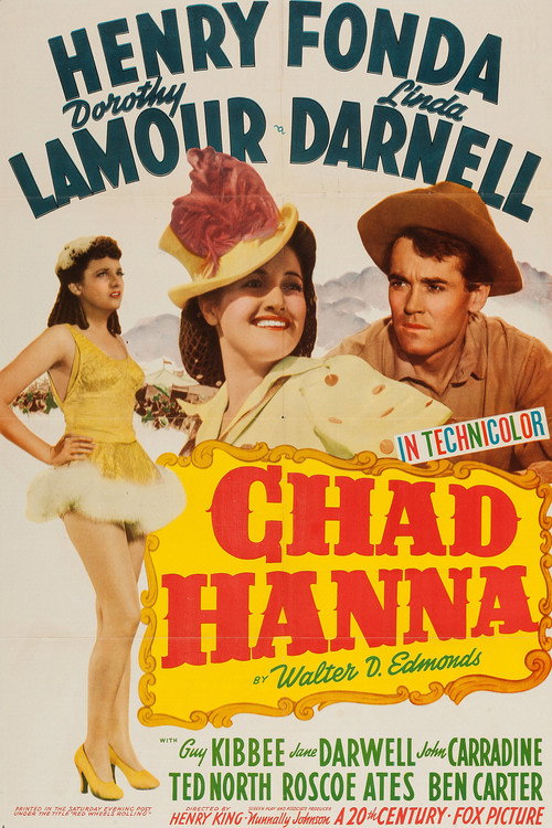 Movie poster for Chad Hanna (1940)