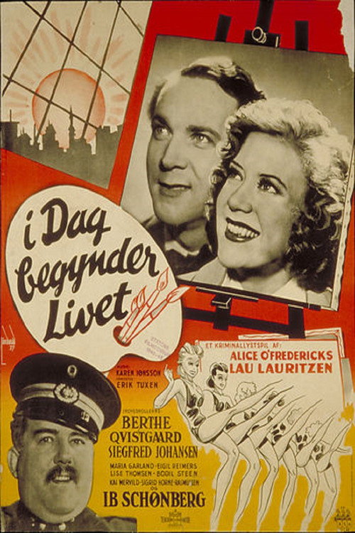 Movie poster for I dag begynder livet (1939)