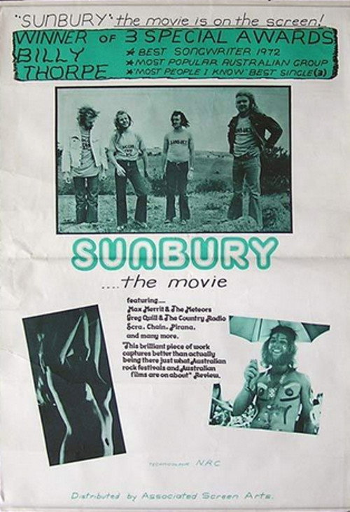 Movie poster for Sunbury '72 (1972)