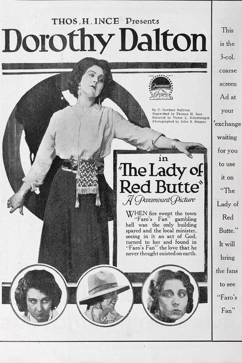 Movie poster for The Lady of Red Butte (1919)