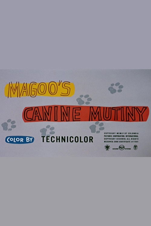 Movie poster for Magoo's Canine Mutiny (1956)