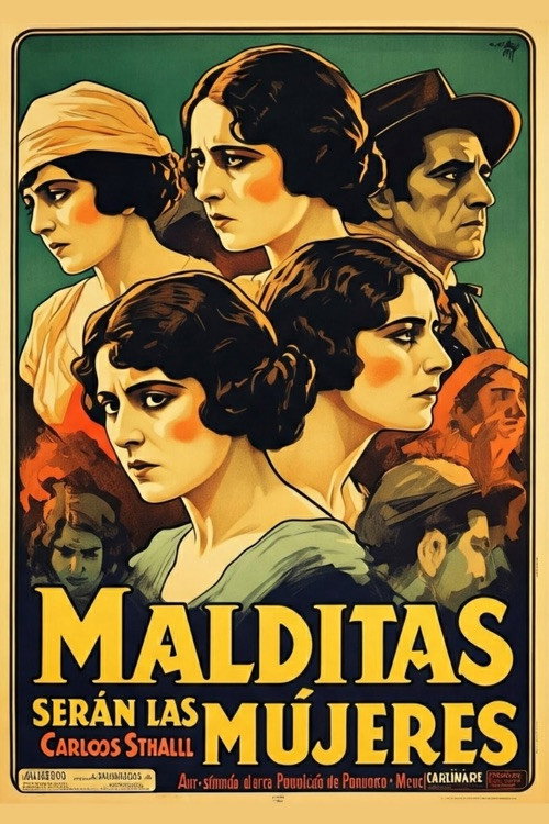 Movie poster for Malditas serán las mujeres (1921)