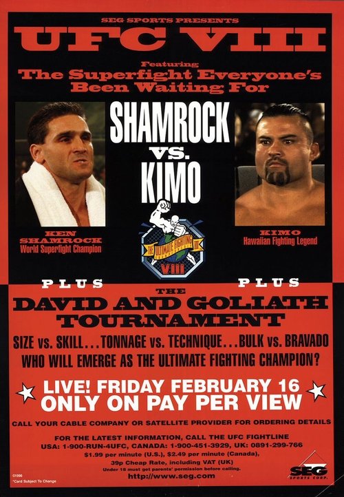 Movie poster for UFC 8: David vs. Goliath (1996)