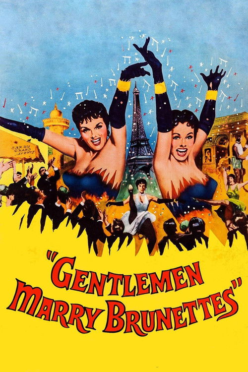 Movie poster for Gentlemen Marry Brunettes (1955)