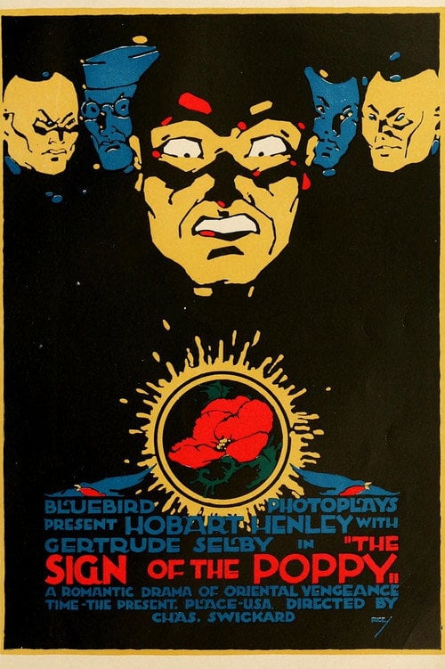 Movie poster for The Sign of the Poppy (1916)