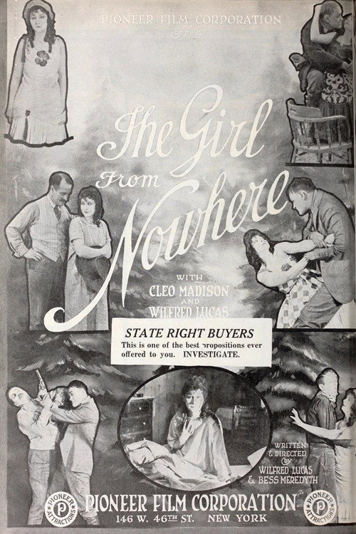Movie poster for The Girl from Nowhere (1919)