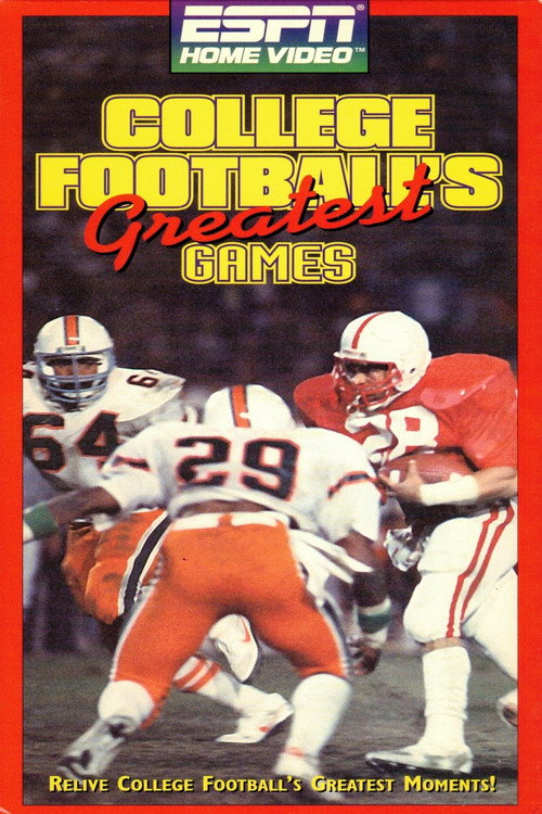 Movie poster for College Football's Greatest Games (1995)