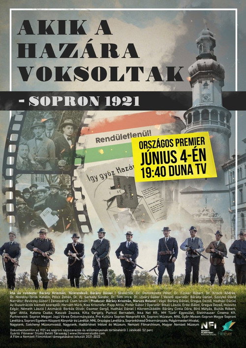 Movie poster for Akik a hazára voksoltak - Sopron 1921 (2022)